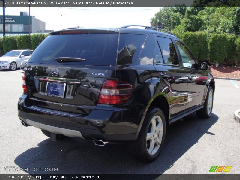 Verde Brook Metallic / Macadamia 2008 Mercedes-Benz ML 350 4Matic
