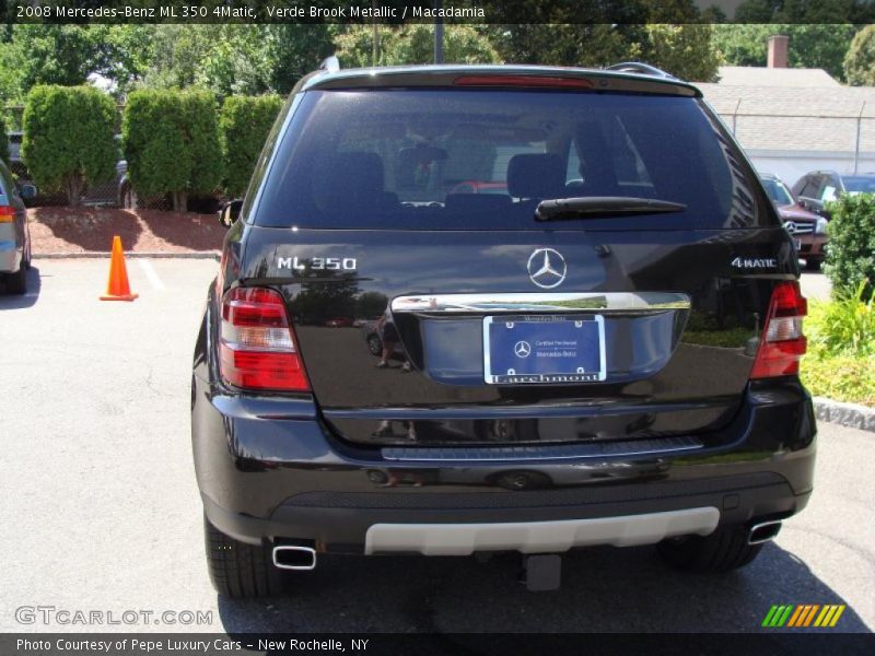 Verde Brook Metallic / Macadamia 2008 Mercedes-Benz ML 350 4Matic