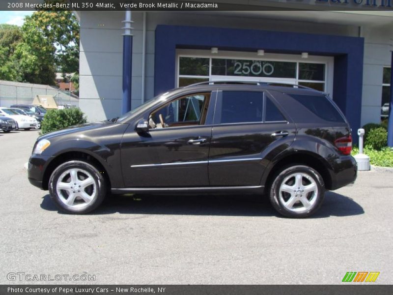 Verde Brook Metallic / Macadamia 2008 Mercedes-Benz ML 350 4Matic