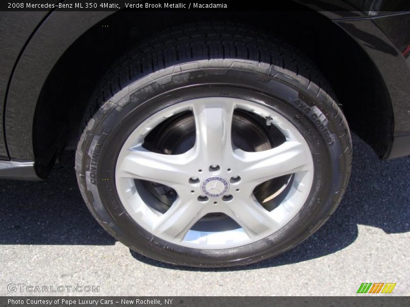 Verde Brook Metallic / Macadamia 2008 Mercedes-Benz ML 350 4Matic