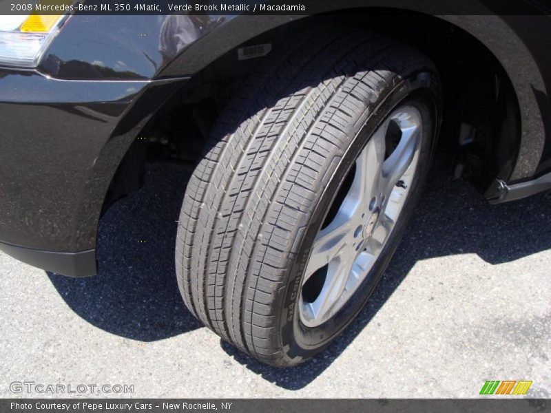 Verde Brook Metallic / Macadamia 2008 Mercedes-Benz ML 350 4Matic