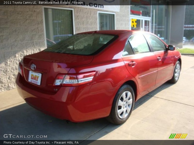 Barcelona Red Metallic / Bisque 2011 Toyota Camry LE