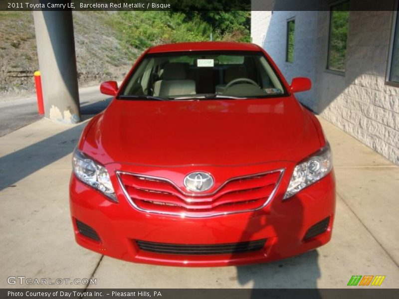 Barcelona Red Metallic / Bisque 2011 Toyota Camry LE