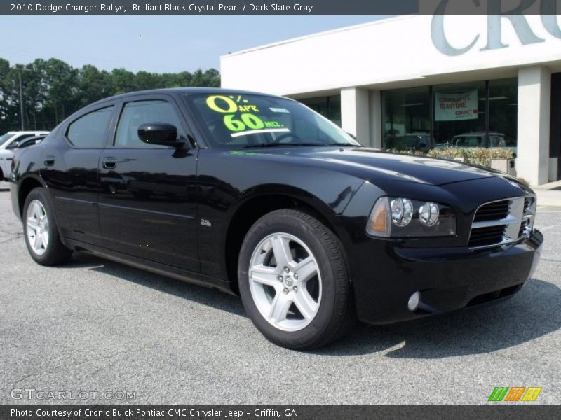 Brilliant Black Crystal Pearl / Dark Slate Gray 2010 Dodge Charger Rallye