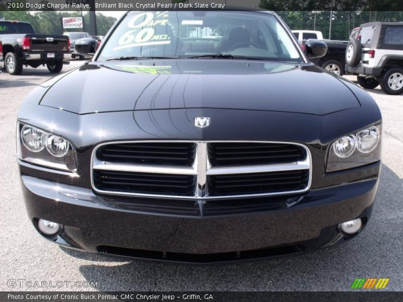 Brilliant Black Crystal Pearl / Dark Slate Gray 2010 Dodge Charger Rallye