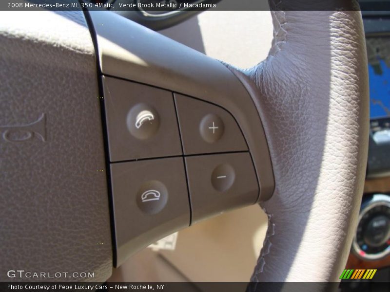 Verde Brook Metallic / Macadamia 2008 Mercedes-Benz ML 350 4Matic