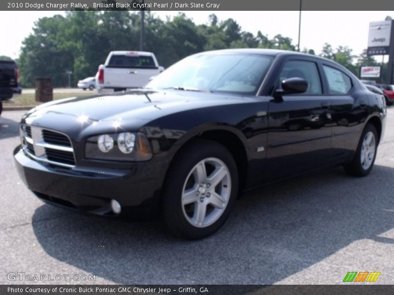 Brilliant Black Crystal Pearl / Dark Slate Gray 2010 Dodge Charger Rallye