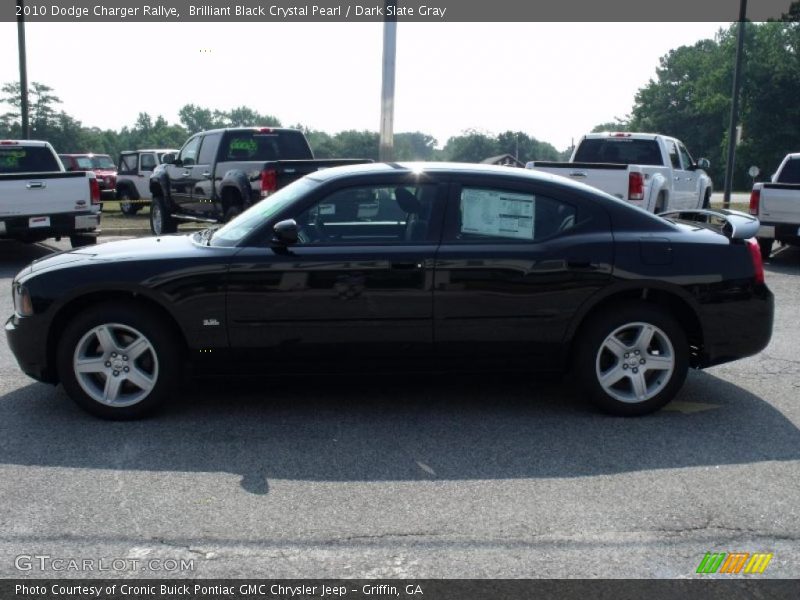 Brilliant Black Crystal Pearl / Dark Slate Gray 2010 Dodge Charger Rallye