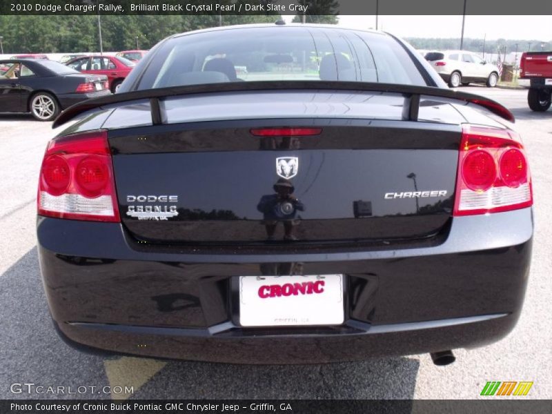 Brilliant Black Crystal Pearl / Dark Slate Gray 2010 Dodge Charger Rallye