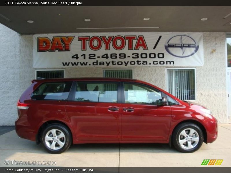 Salsa Red Pearl / Bisque 2011 Toyota Sienna