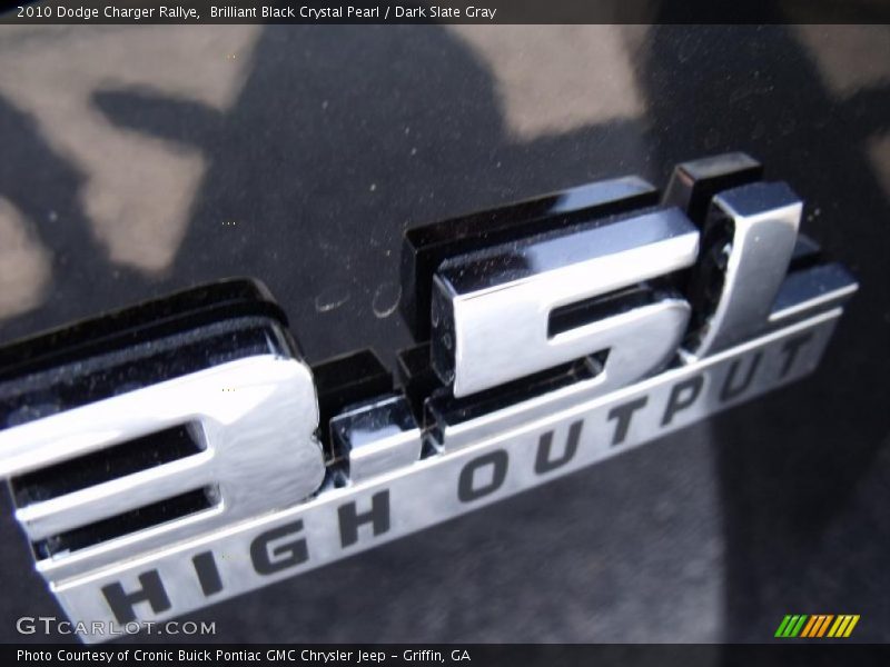 Brilliant Black Crystal Pearl / Dark Slate Gray 2010 Dodge Charger Rallye