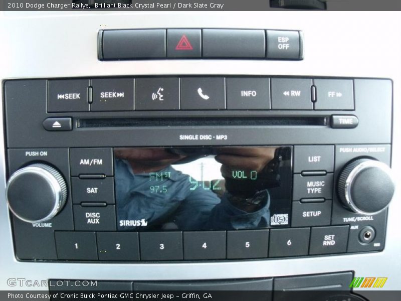 Brilliant Black Crystal Pearl / Dark Slate Gray 2010 Dodge Charger Rallye