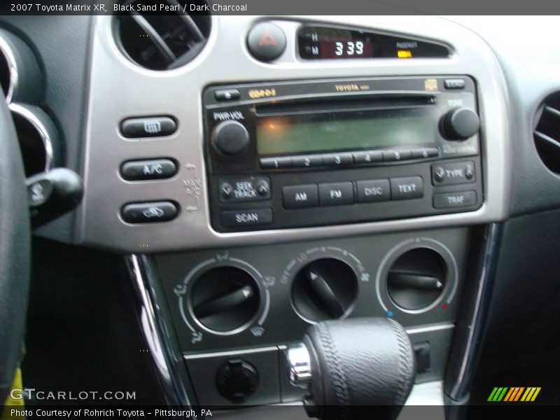 Black Sand Pearl / Dark Charcoal 2007 Toyota Matrix XR
