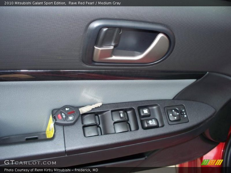 Rave Red Pearl / Medium Gray 2010 Mitsubishi Galant Sport Edition