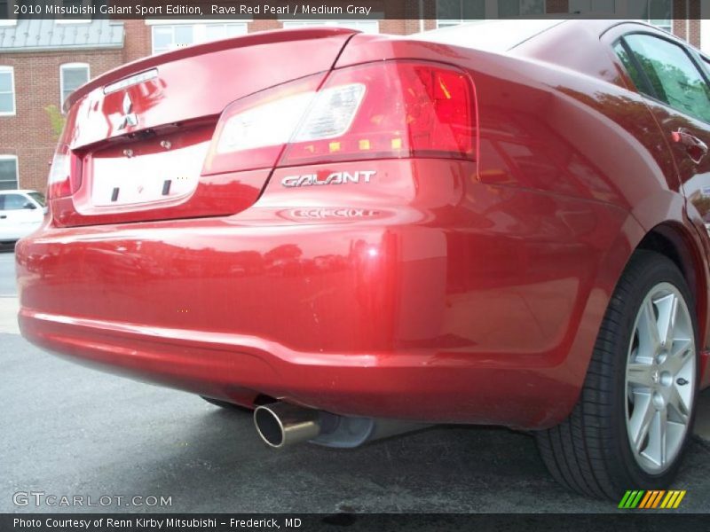 Rave Red Pearl / Medium Gray 2010 Mitsubishi Galant Sport Edition