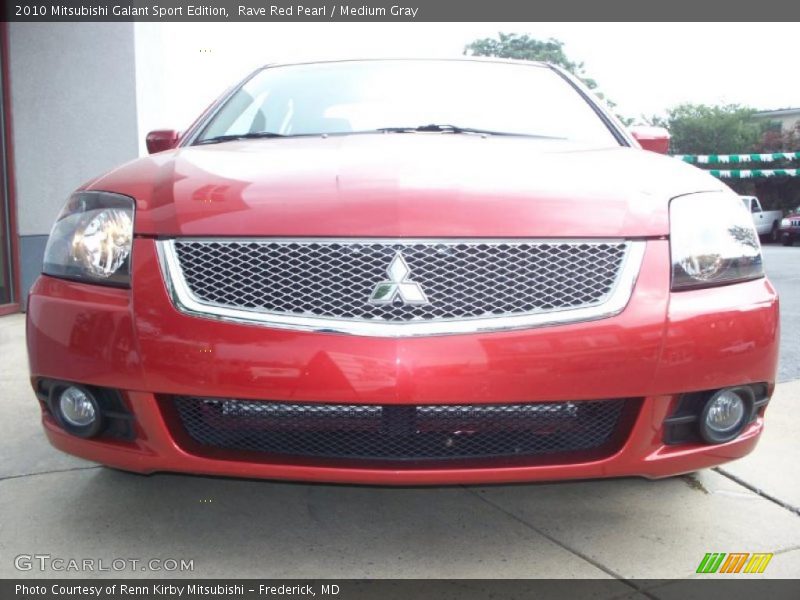 Rave Red Pearl / Medium Gray 2010 Mitsubishi Galant Sport Edition