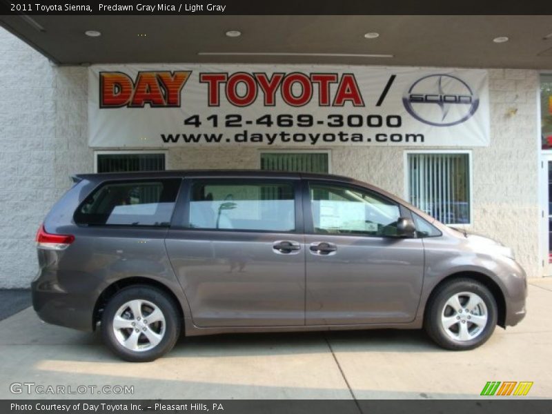 Predawn Gray Mica / Light Gray 2011 Toyota Sienna