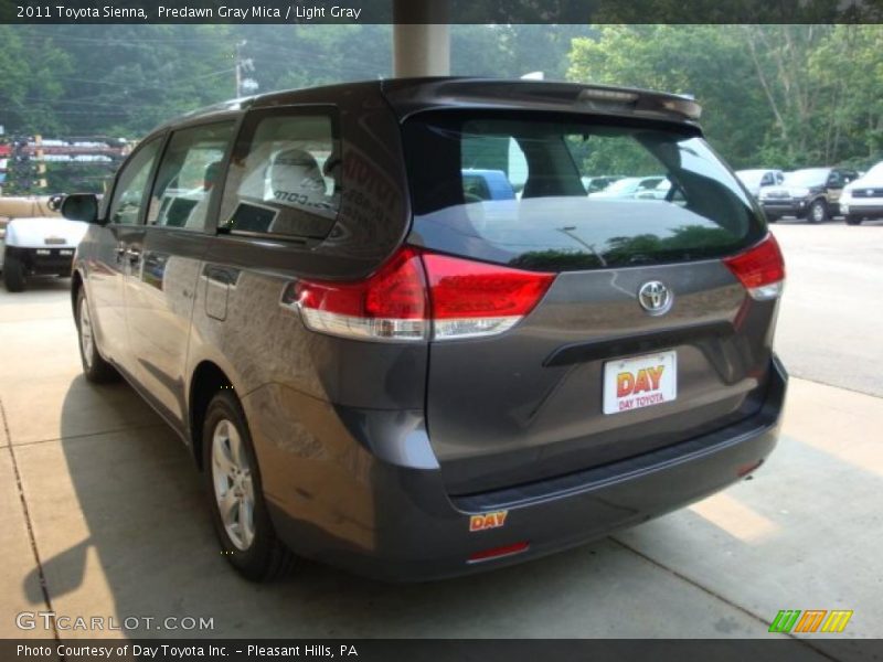 Predawn Gray Mica / Light Gray 2011 Toyota Sienna