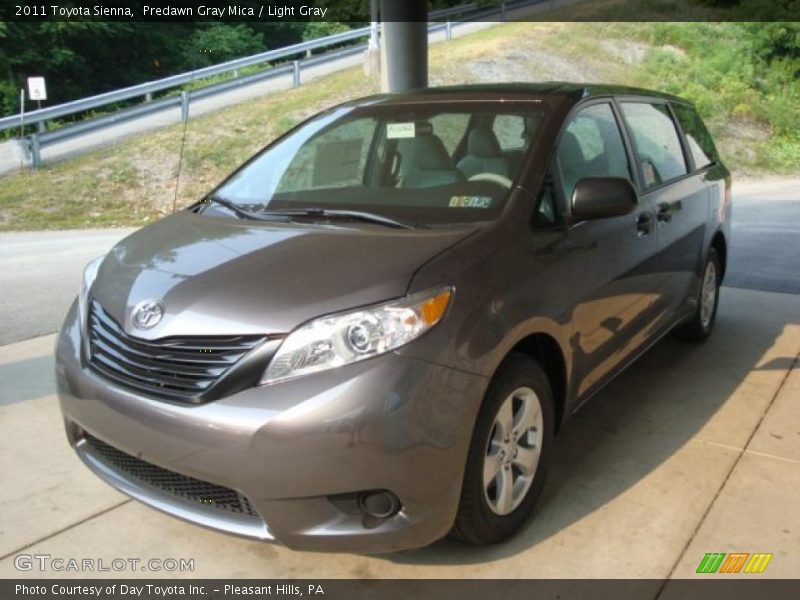 Predawn Gray Mica / Light Gray 2011 Toyota Sienna