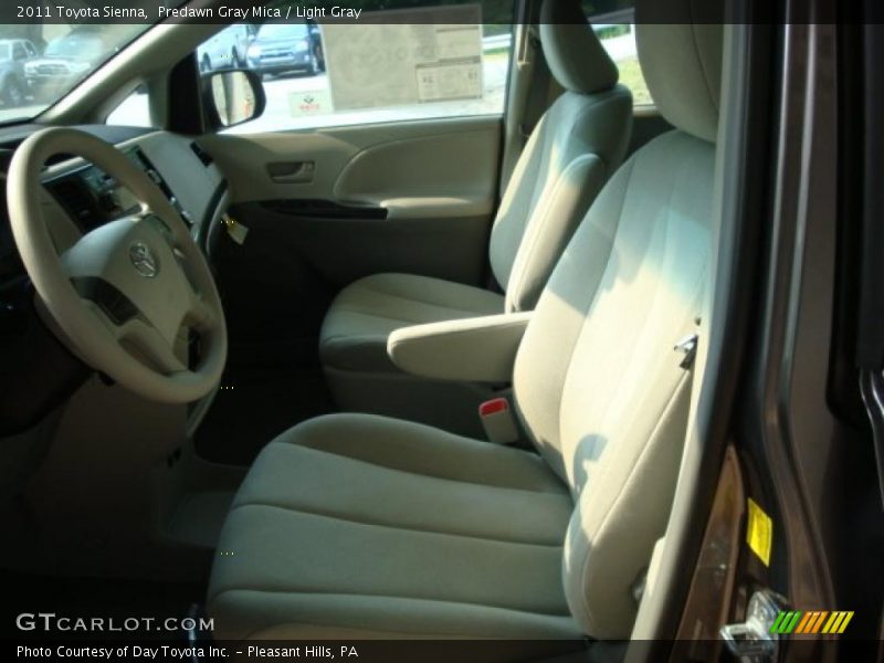 Predawn Gray Mica / Light Gray 2011 Toyota Sienna