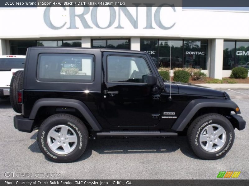 Black / Dark Khaki/Medium Khaki 2010 Jeep Wrangler Sport 4x4