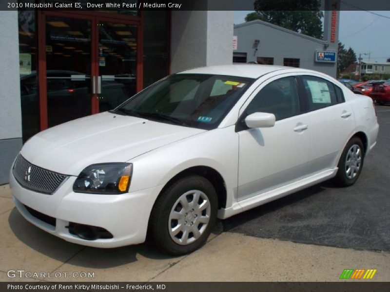 Dover White Pearl / Medium Gray 2010 Mitsubishi Galant ES