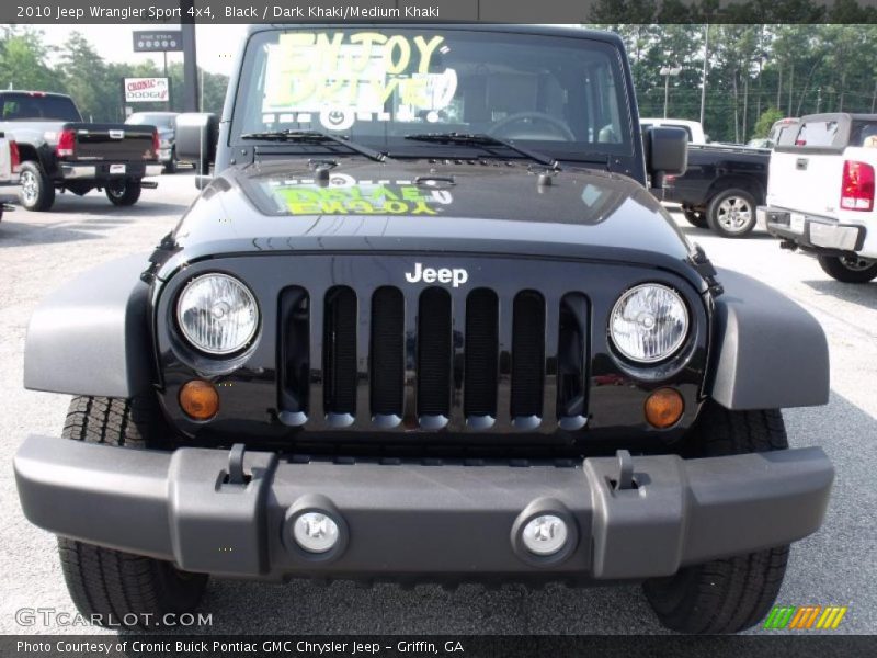Black / Dark Khaki/Medium Khaki 2010 Jeep Wrangler Sport 4x4