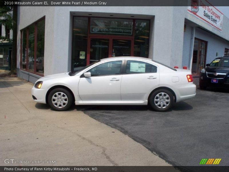 Dover White Pearl / Medium Gray 2010 Mitsubishi Galant ES