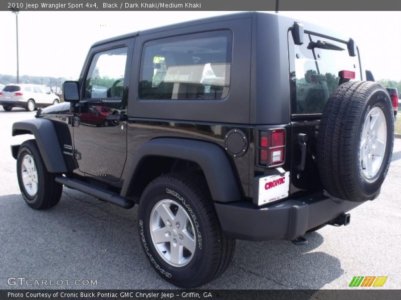 Black / Dark Khaki/Medium Khaki 2010 Jeep Wrangler Sport 4x4