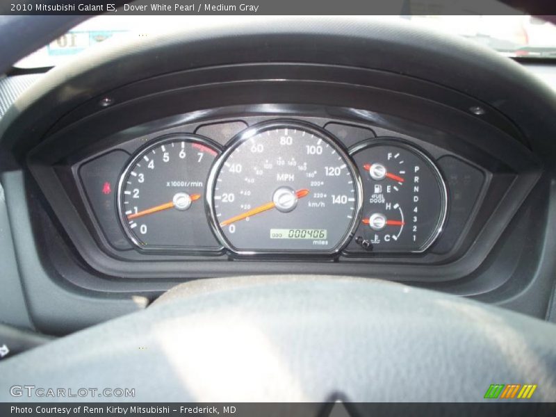Dover White Pearl / Medium Gray 2010 Mitsubishi Galant ES