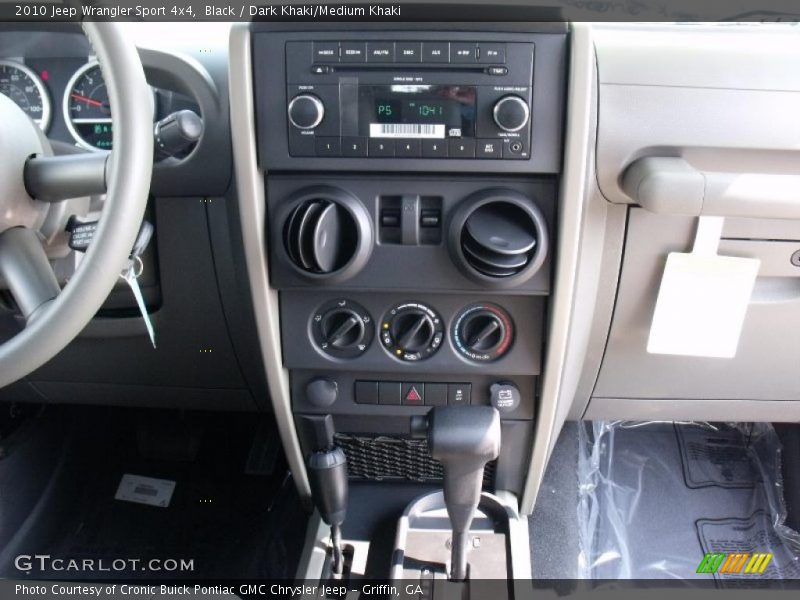 Black / Dark Khaki/Medium Khaki 2010 Jeep Wrangler Sport 4x4