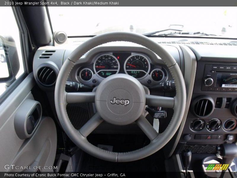 Black / Dark Khaki/Medium Khaki 2010 Jeep Wrangler Sport 4x4