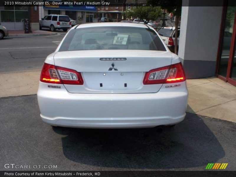 Dover White Pearl / Medium Gray 2010 Mitsubishi Galant ES