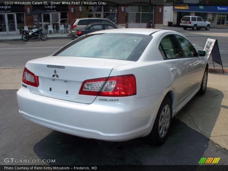 Dover White Pearl / Medium Gray 2010 Mitsubishi Galant ES