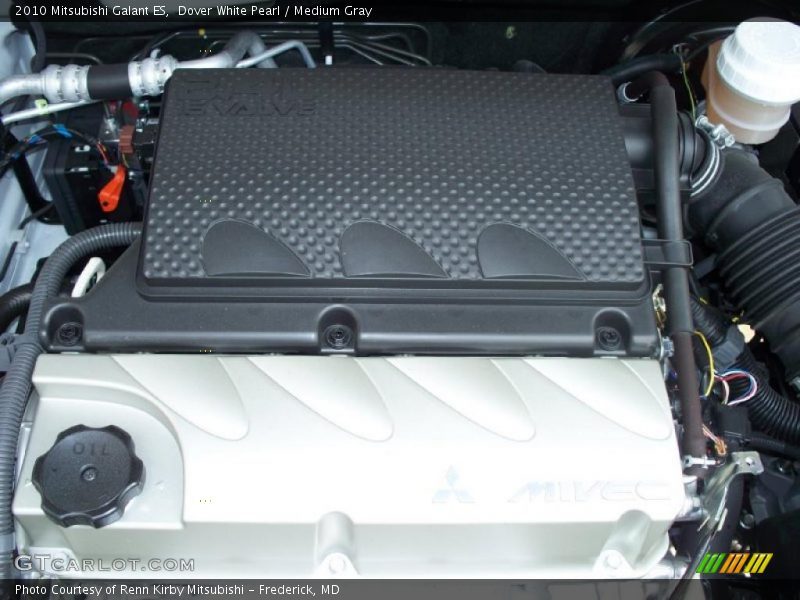 Dover White Pearl / Medium Gray 2010 Mitsubishi Galant ES