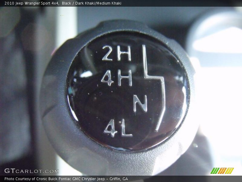 Black / Dark Khaki/Medium Khaki 2010 Jeep Wrangler Sport 4x4