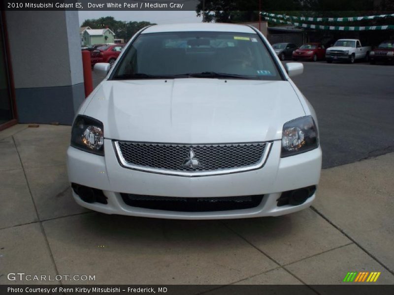 Dover White Pearl / Medium Gray 2010 Mitsubishi Galant ES