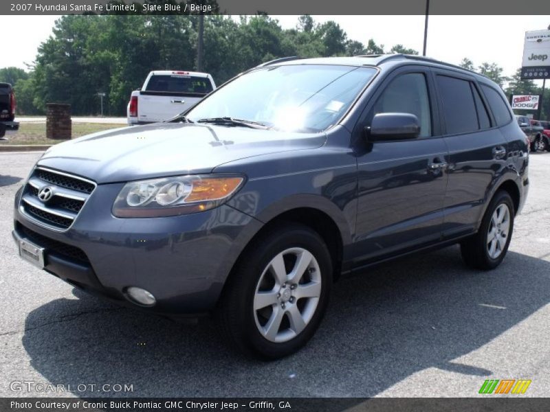 Slate Blue / Beige 2007 Hyundai Santa Fe Limited