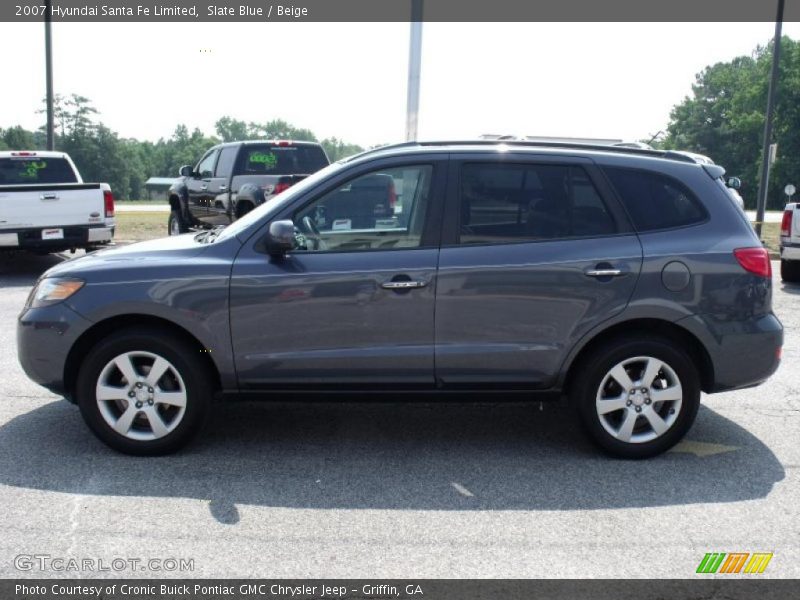 Slate Blue / Beige 2007 Hyundai Santa Fe Limited