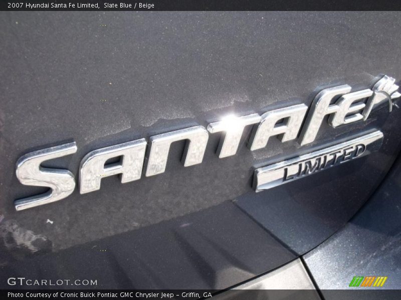 Slate Blue / Beige 2007 Hyundai Santa Fe Limited