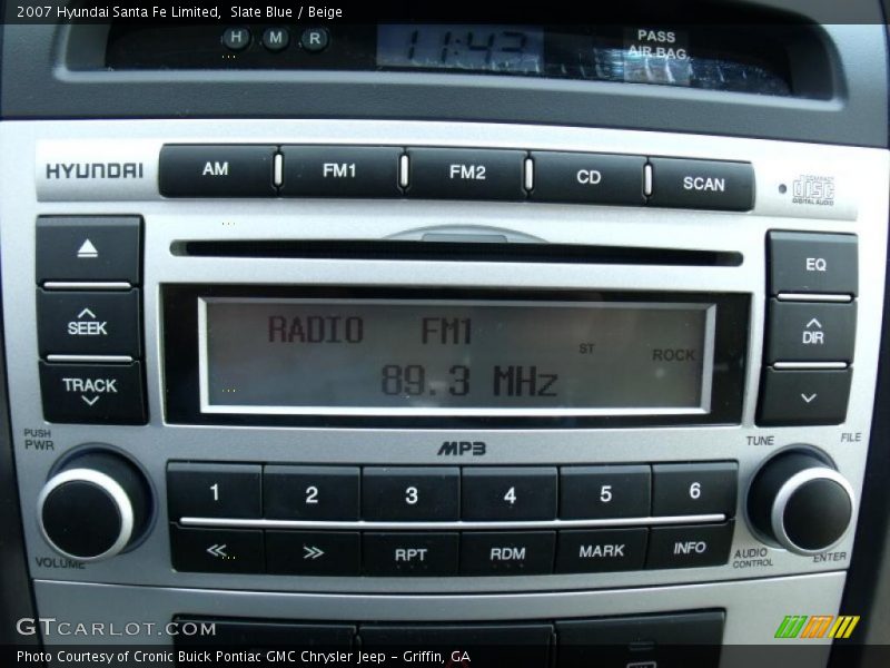 Slate Blue / Beige 2007 Hyundai Santa Fe Limited