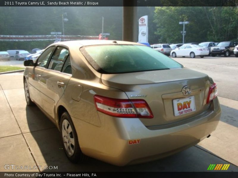 Sandy Beach Metallic / Bisque 2011 Toyota Camry LE