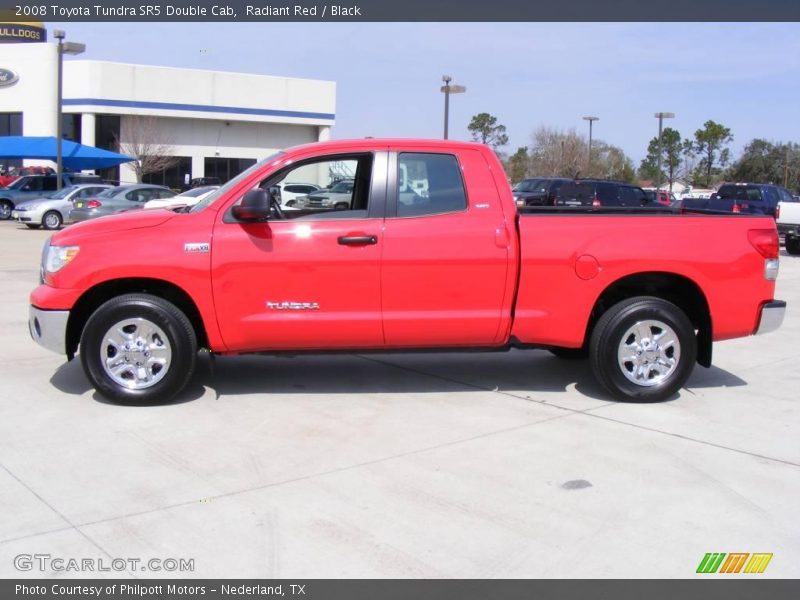 Radiant Red / Black 2008 Toyota Tundra SR5 Double Cab