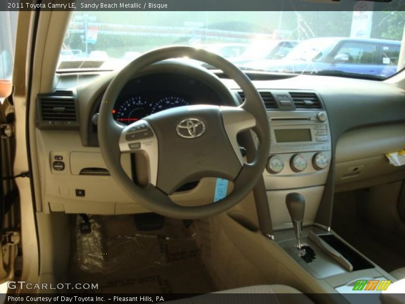 Sandy Beach Metallic / Bisque 2011 Toyota Camry LE