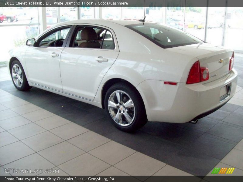 White Diamond Tricoat / Cocoa/Cashmere 2011 Chevrolet Malibu LT