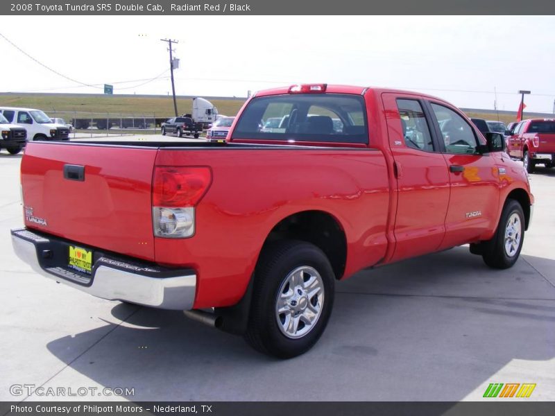 Radiant Red / Black 2008 Toyota Tundra SR5 Double Cab