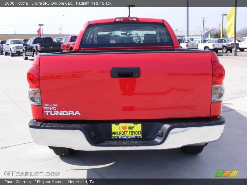 Radiant Red / Black 2008 Toyota Tundra SR5 Double Cab
