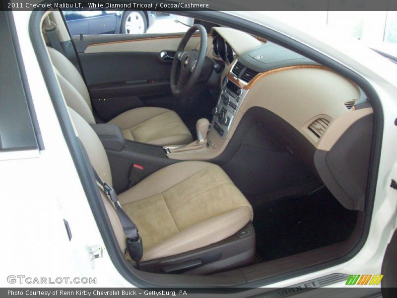 White Diamond Tricoat / Cocoa/Cashmere 2011 Chevrolet Malibu LT
