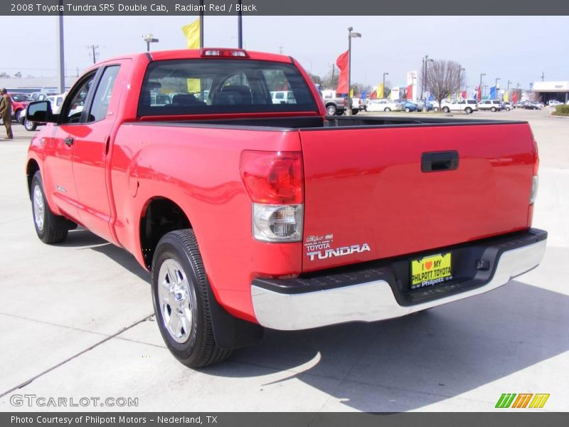 Radiant Red / Black 2008 Toyota Tundra SR5 Double Cab