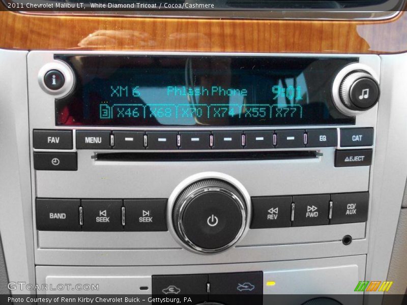 White Diamond Tricoat / Cocoa/Cashmere 2011 Chevrolet Malibu LT